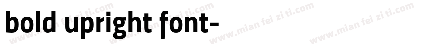 bold upright font字体转换